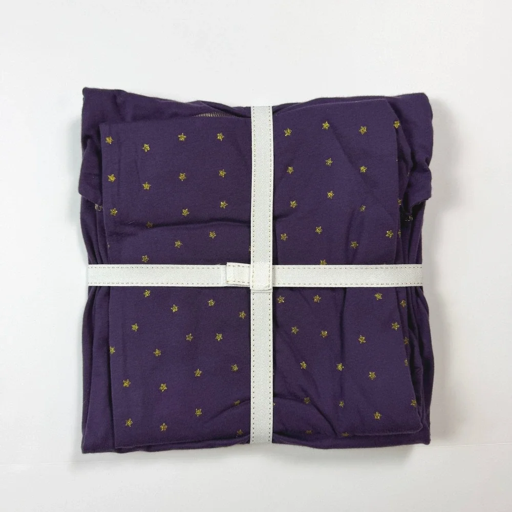 Debenhams Cosy Celestial Sleepwear Womens Pajama Set Purple Cotton Blend